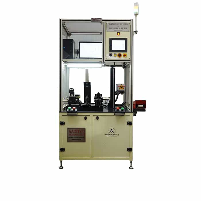 Pulley Run Out Inspection & Laser Marking Machine
